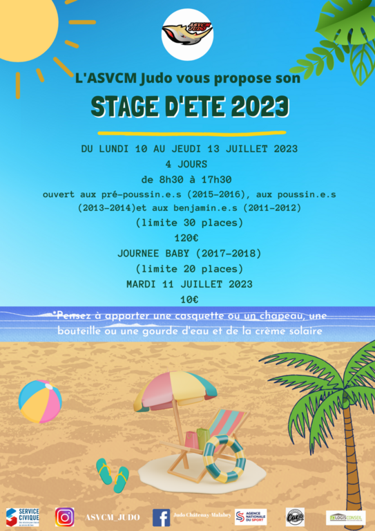 Stage multisport du 10 au 13 juillet 2023