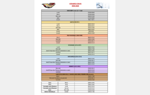 Horaires 2025-2026
