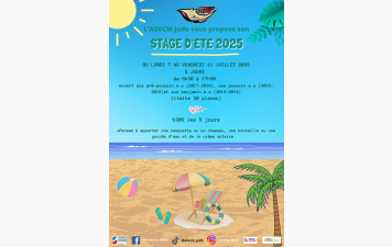 Stage des vacances d'été 2025