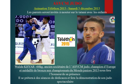 Téléthon 2015 à l'ASVCM judo