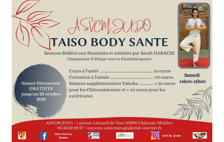 Séances 100% féminines Taïso Body Santé