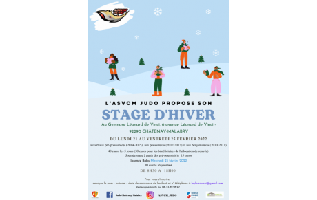 Stage des vacances de février 2022