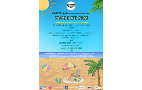 Stage multisport du 10 au 13 juillet 2023