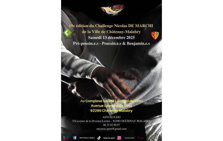 19ème challenge Nicolas DE MARCHI - Samedi 13 décembre 2025