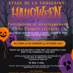 Stage des vacances de la Toussaint 2026